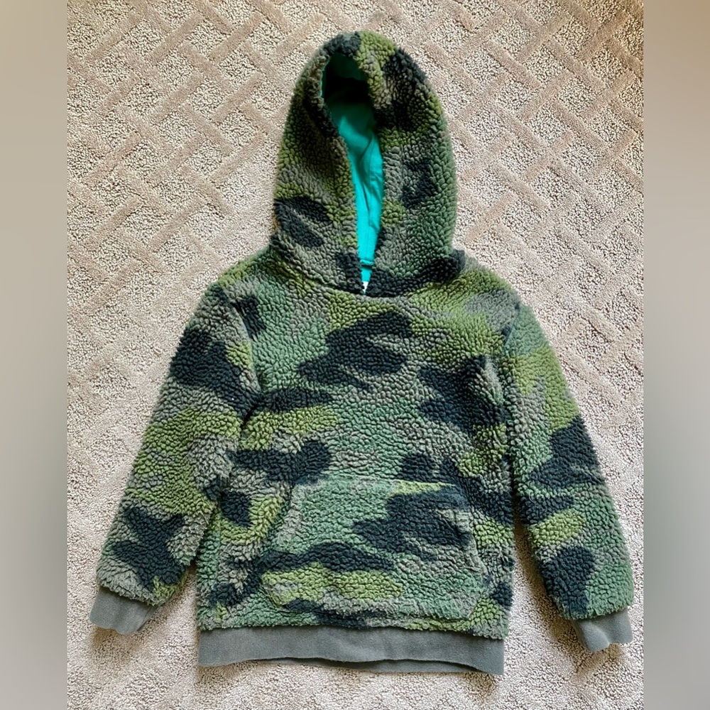 Mini Boden Boys Camo Fleece